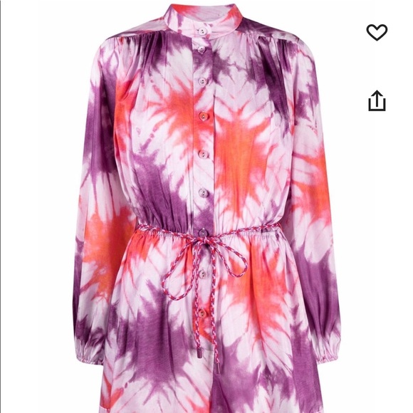 Zimmermann Shelley Tie-dye Playsuit Romper size 0